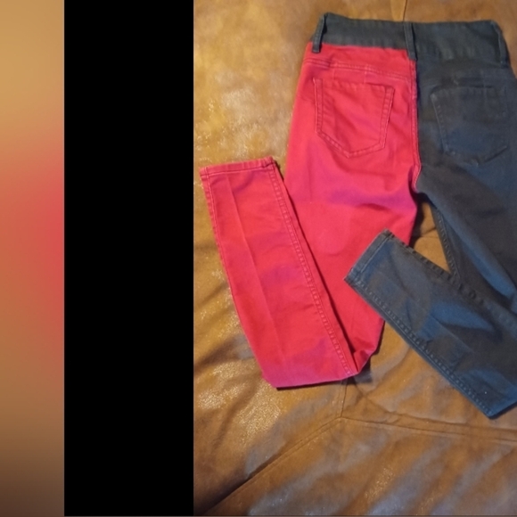 HT DENIM HIGH RISE, SUPER SKINNY, JURIORS SIZE 1. - Picture 3 of 8